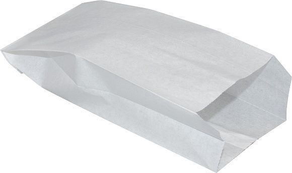 Пакет бумажный с плоским дном 80х45х185мм ВП 40г/м2 цвет Белый Артпласт (х2500)