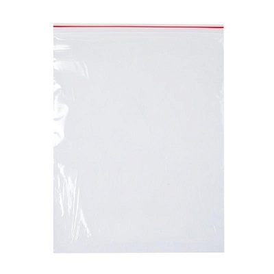 Пакет Zip Lock 40х50см С красной полосой (х100/500) Китай