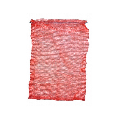 Сетка-мешок 75х45см (Красный) с завязками, до 30кг (х100/3000) Китай