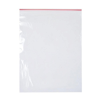 Пакет Zip Lock 20х30см С красной полосой ((00269)) (х100/1000) Китай