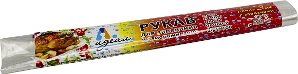 Рукав для запекания в т/у 30см х 3 с завязками Идеал (х1/60)